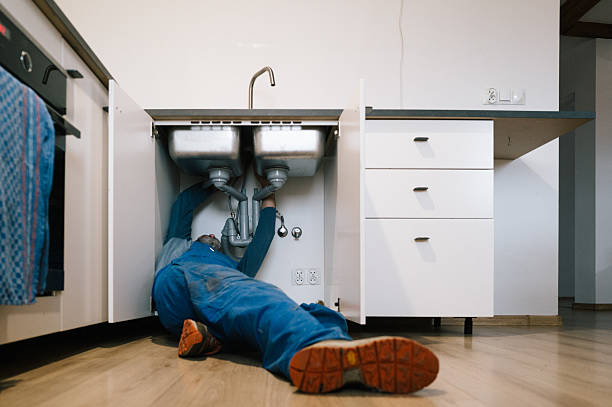Professional Drain Cleaning technician working in Campbell, OH